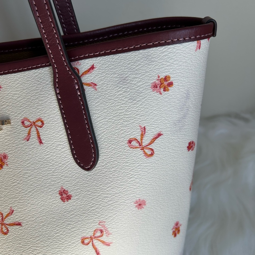 SOLD!Coach Mini Tote City with Bow Tie Print - Picture 9 of 11